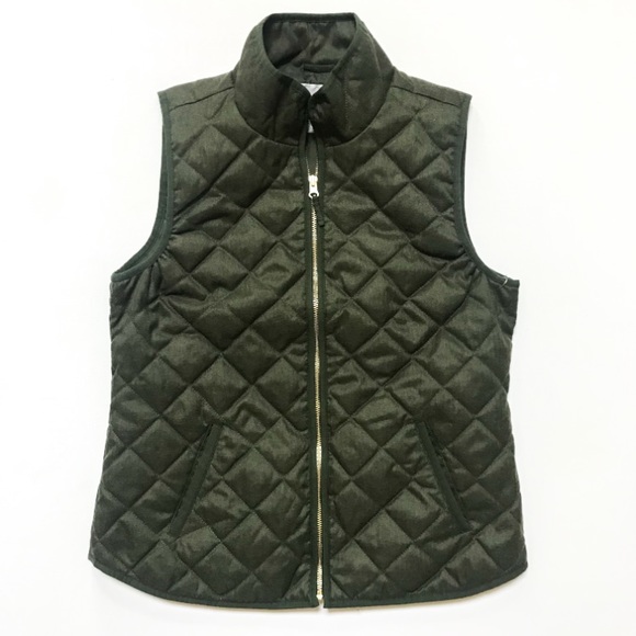 Old Navy Jackets & Blazers - Old Navy Olive Green Quilted Vest